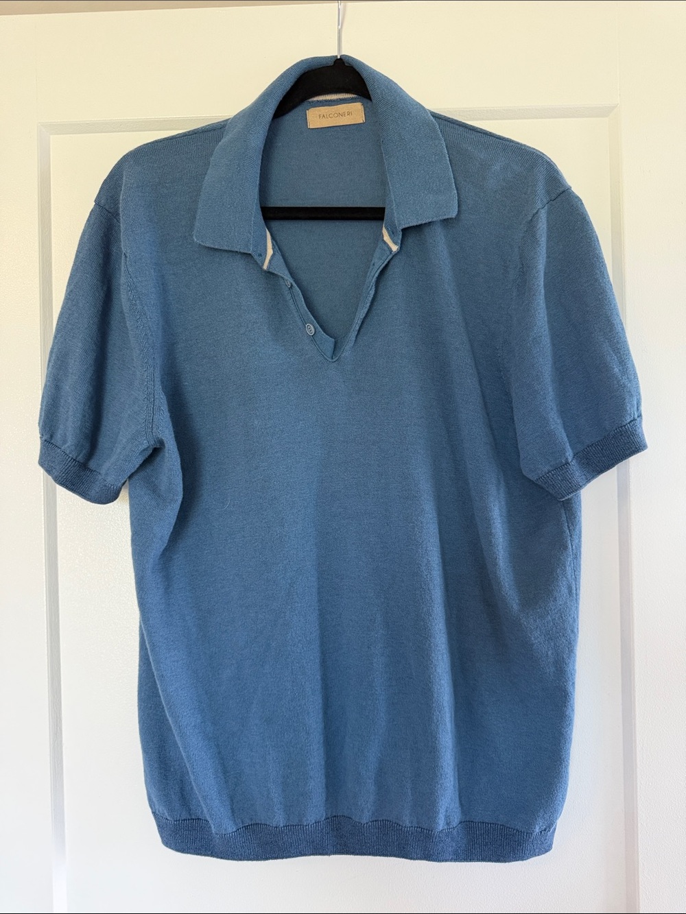 Falconeri Men's Slate Blue Short-Sleeve Polo